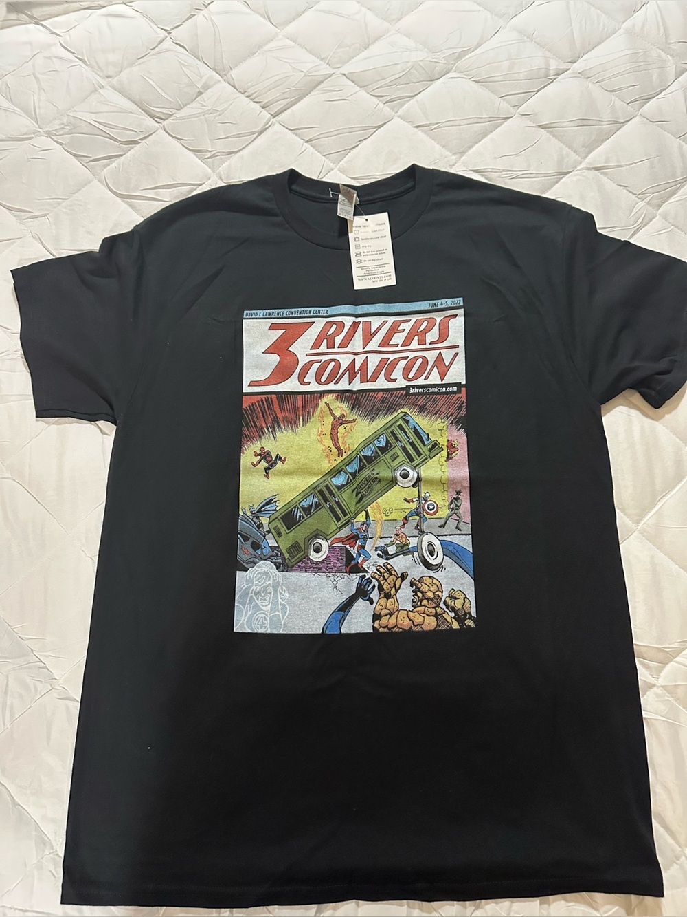 Black 3 Rivers Comicon 2022 Graphic Tee